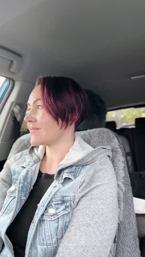 Sitting in my car trying to gather myself before walking into hospice.

Because saying goodbye to so
